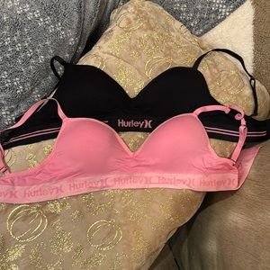 Set of 2 Hurley bralettes.